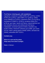 Mentos White Sugar Free Chewing Gum Tutu Frutti Flavour, 54g