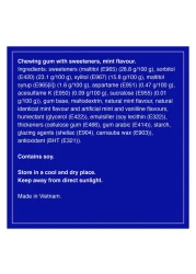 Mentos White Sugar Free Chewing Gum Sweet Mint Flavour, 54g