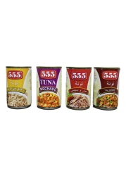 555 Tuna Flakes in Oil, 155g Pack of 4