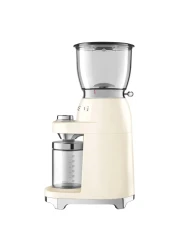 Smeg Electric Coffee Grinder CGF11WHUK, 150 W, 350 g, Cream, Stainless Steel, Anti Slip Feet