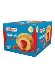 Americana Strawberry Filled Cupcake 28g Pack of 18