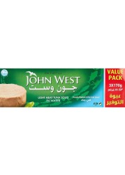 John West Solid White Meat Tuna in Water, 170g Pack of 3