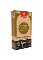 كارفور بلوند اسبريسو قهوة متوسطة التحميص 6 قهوة 10 كبسولات