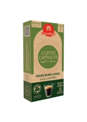 كارفور هاوس بليند لونجو قهوة متوسطة التحميص 10 كبسولات