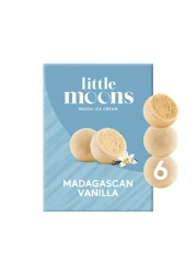 Little Moons Madagascan Vanilla Soft Mochi And Gelato Ice Cream 32g Pack of 6