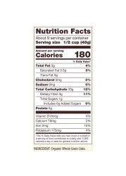 بوبس ريد ميل حبوب الشوفان الكاملة العضوية غير معدلة وراثيًا، 454 غرام