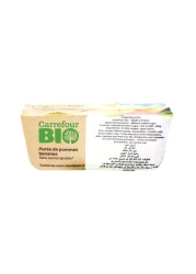 Carrefour Bio No Added Sugar Apple Banana Puree 100g Pack of 4