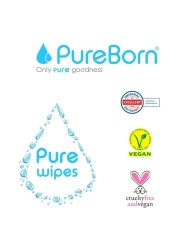 Pureborn Chemical Free 60 Wet Wipes