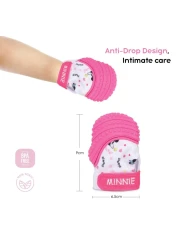 Disney Minnie Mouse Baby Teething Mitten Chew Toy Pink