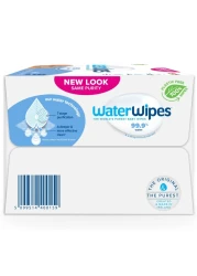 Water Wipes Purest Baby Wipes White 60 Wipes Pack of 9