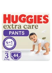 Huggies Extra Care Cloud Soft Waistband Diaper Pants Size 3 6-11kg 44 Pants Pack of 2