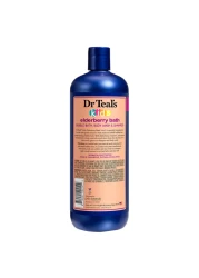 Dr Teal&#39;s Kids 3-in-1 Bubble Bath Body Wash and Shampoo Elderberry Bath with Vitamin C and Essential Oils 591ml