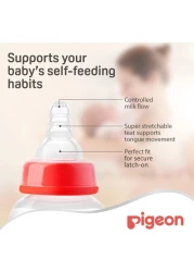 Pigeon SofTouch Peristaltic Plus Silicone Teat 01853 Medium Clear