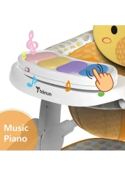 كرسي طعام محمول للأطفال وكرسي استرخاء للأنشطة للأطفال - زرافة