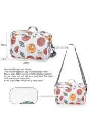 مجموعة أدوات تغيير حفاضات الأطفال من Little Story - أبيض فاكهي