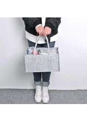 Baby Diaper Caddy Organizer Portable Large Tote Car Travel Bag