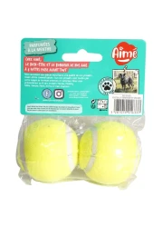 Agrobiothers Aime Tennis Ball Dog Toy 5cm Pack of 2