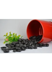 Vsell24&trade; Black Stones 1-2 cm - Decorative Stones for Garden Landscaping, Aquariums, and Craft Projects 20 KG