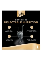 Sheba Chicken Premium Loaf Fine Food for Cats, 70g Pack of 12