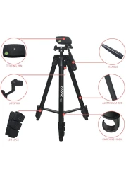 COOPIC T530 Photography lightweight Tripod, 134 cm / 52.5 Inch Aluminum Lightweight Portable Tripod With Mobile Holder for SLR/DSLR Camera, Smartphone&rsquo;s, DV Video (Maximum Load 2kg