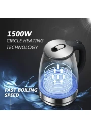 GStorm High Borosilicate Glass and Stainless Steel + ABS 2.0 L Electric Kettle