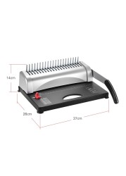 Generic-A4 Paper Puncher Binder 21 Holes Binding Machine 12 Sheets Punching 450 Sheets Binding Office Home Tools