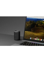 Porodo Soundtec Waterproof IPX5 Portable Bluetooth Speaker, 1800mAh Battery, 8H Playtime, 5W Powerful Sound, Deep Bass, 40mm Speaker, Flexible Audio Input - Black
