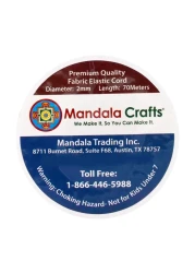 Mandala Crafts 2mm Elastic Cord for Bracelets Necklaces 76 Yds Hot Pink Elastic String Stretchy Cord for Jewelry Making Beading Round Stretch String for Sewing Crafting