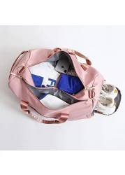 MahMir Gym Bag with Shoes and Waterproof Pocket (Green)