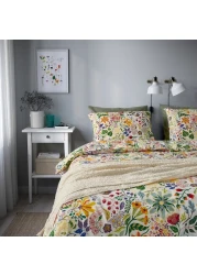 Duvet Cover And 2 Pillowcases Multicolour/Floral Pattern 240X220/50X80cm
