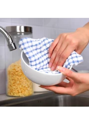 Oeleky Dish Cloths for Kitchen Washing Dishes Super Absorbent Dish Rags Cotton Kitchen Dish Towels Pack of 8 12x12 Inches