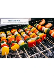 Royal Imports 18 Natural Bamboo Wood Plant Stake Floral Picks Roasting Sticks Wooden Kebob Grilling Skewers Sign Posting 25 Pcs