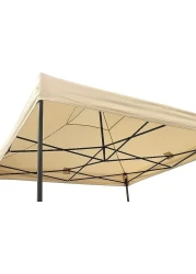 Yulan Outdoor Gazebos, Heavy Duty Fully Waterproof Pop Up Gazebo With 4 Side Walls And Accessory Pack, Beige, F006-0365 (3X4.5)