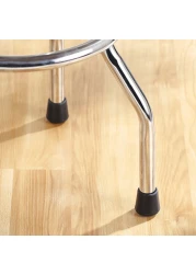 Softtouch 114 Inch Rubber Folding Metal Chair Leg Cap Replacement Black 2 Pieces