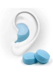 HASPRO [6-Pair Pack] Soft Silicone Earplugs for Sleeping, Swimming &amp; Bathing, Anti-Snoring, Noise Cancelling Reusable Earplugs. Adults &amp; Children (Blue)