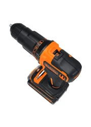 Black+Decker 2 Speed Hammer Drill 18V With 2 Batteries And Kit Box Black