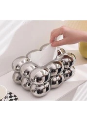 Ceramic Tissue Box Cover White Facial Tissue Holder for Sink Counters Desks Bathroom Vanity Office and Home D&eacute;cor Elegant Tissue Paper Holder for Restaurants
