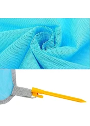 Aiwanto Beach Mat Picnic Mat Sand Proof Lightweight Compact Large Beach Picnic Mat Fast Dry Waterproof Easy Clean Ultra Portable Blanket (Blue, 79"×79")