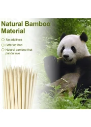 LAVISH Natural Bamboo Skewers, 100-Pack, 6-Inch Wooden Sticks for BBQ, Grilling, Kabobs, Fruit, Appetizers, Cocktail, Chocolate Fountain &amp; Crafts