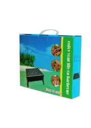 Generic Bbq Charcoal Grill Black 36X29X6.8Centimeter