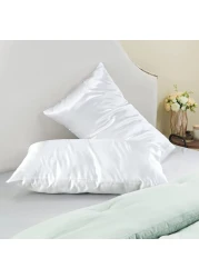 MahMir&reg; Silk Satin Pillowcase for Hair and Skin Queen - White Silk Pillowcase 2 Pack 76L x 51W CM (30x20 Inches) - Satin Pillow Cases Set of 2 with Envelope Closure (2pcs White)