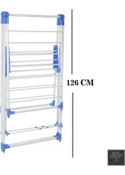 Heavy Duty Laundry Cloth Drying Stand, Home Cloth Dryer Stand, Stainless Steel Cloth Drying Rack Stand, Foldable Clothes Drying Rack for Indoor and Outdoor, Stainless Steel Cloth Dryer Hanger Stand