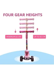 Generic Multifunction Foldable Kids Scooter 3 Wheels Scooter For Kids, Adjustable Handlebars, Light Wheels With Scooters, Gifts 3-8 Years Old