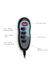 سجادة اهتزاز كهربائية لكامل الجسم مع وسادة مساج للرقبة ووسادة تدليك مع 9 محركات اهتزازية مُدفأة شياتسو مدلك يخفف من التوتر أو التوتر في الكتف والظهر