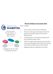 Warrior Buddy Diabetes Accessories compatible with 18 dolls or plush toys Omnipod Plastic