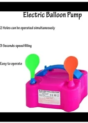 Electric Air Balloon Pump,Portable Dual Nozzle Electric Baloon Pump Inflator/Blower - 220V-240V 600W Electric Balloon Blower Pump for Party Decoration, Faster and Save Time