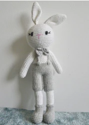 Artisan-Crafted Cotton Crochet Doll: Adorable Amigurumi Plush Toy, 100% Handmade, Perfect for Kids, Collectors, and Thoughtful Gifts