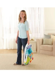 مقعد أرضي عمودي للأطفال مقعد دعم أرضي مريح وقابل للحمل للجلوس واللعب والتطور كرسي أطفال خفيف الوزن وآمن للأطفال من عمر 3 إلى 12 شهرًا