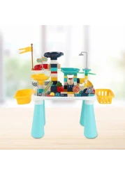 Little Story DIY Slide Track Rolling Ball Blocks Table(111pcs), STEM Series - Multicolor