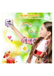 Kids Instant Print Camera for Girls &amp; Boys, 1080P Digital Toddler Camera with 32GB Card, 2.4" Screen, DIY Stickers, Portable Toy Camera for Kids Aged 3-10

